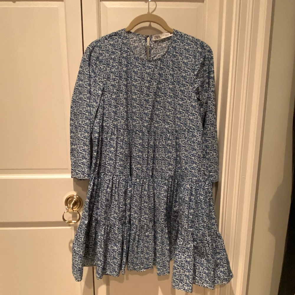 Zara floral mini dress